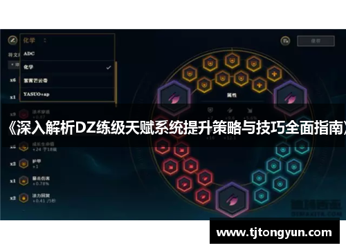 《深入解析DZ练级天赋系统提升策略与技巧全面指南》